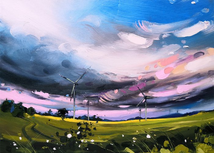 "Wiatr”/ Kolekcja: Wilaneska/ olej na płótnie/ format: 30x40 cm/ rok: 2023