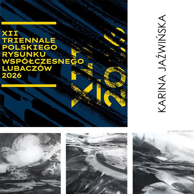 Plakat wydarzenia XII Triennale Polskiego Rysunku Współczesnego Lubaczów 2026